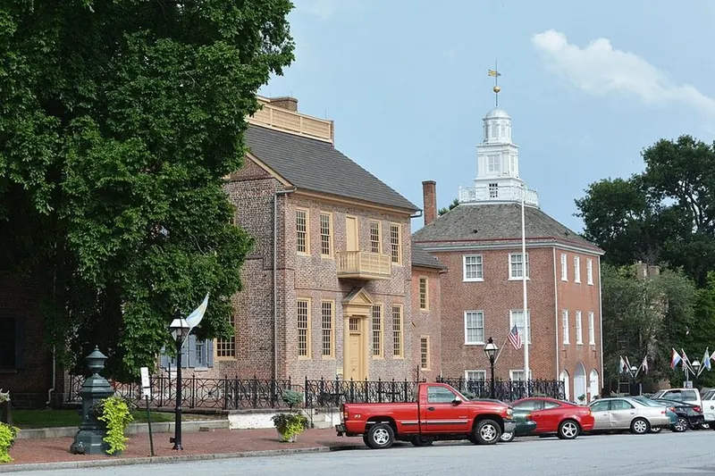 Historic New Castle Court House in New Castle County, Delaware